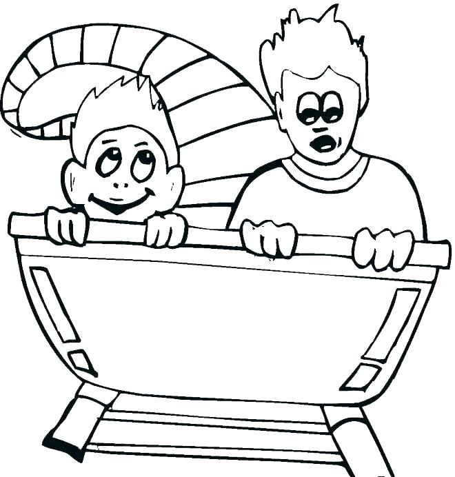 660x692 Fair Coloring Pages At The Fair Roller Coaster Science Fair