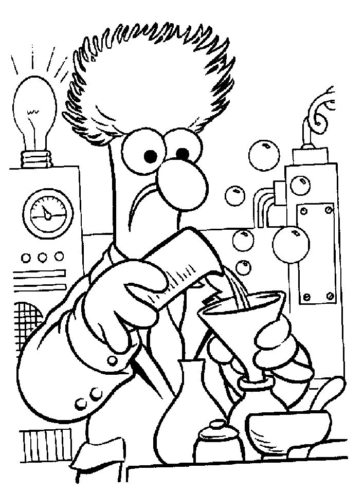 Science Lab Coloring Pages
