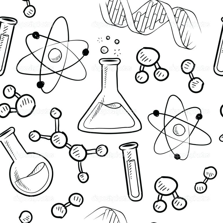 770x770 Science Coloring Free Printable Good Free Printable Science