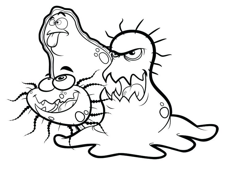 736x560 Science Coloring Page For Germs Coloring Page Science Printable