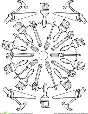 338x440 Color A Mandala Tools Kleurplaten Allerlei.