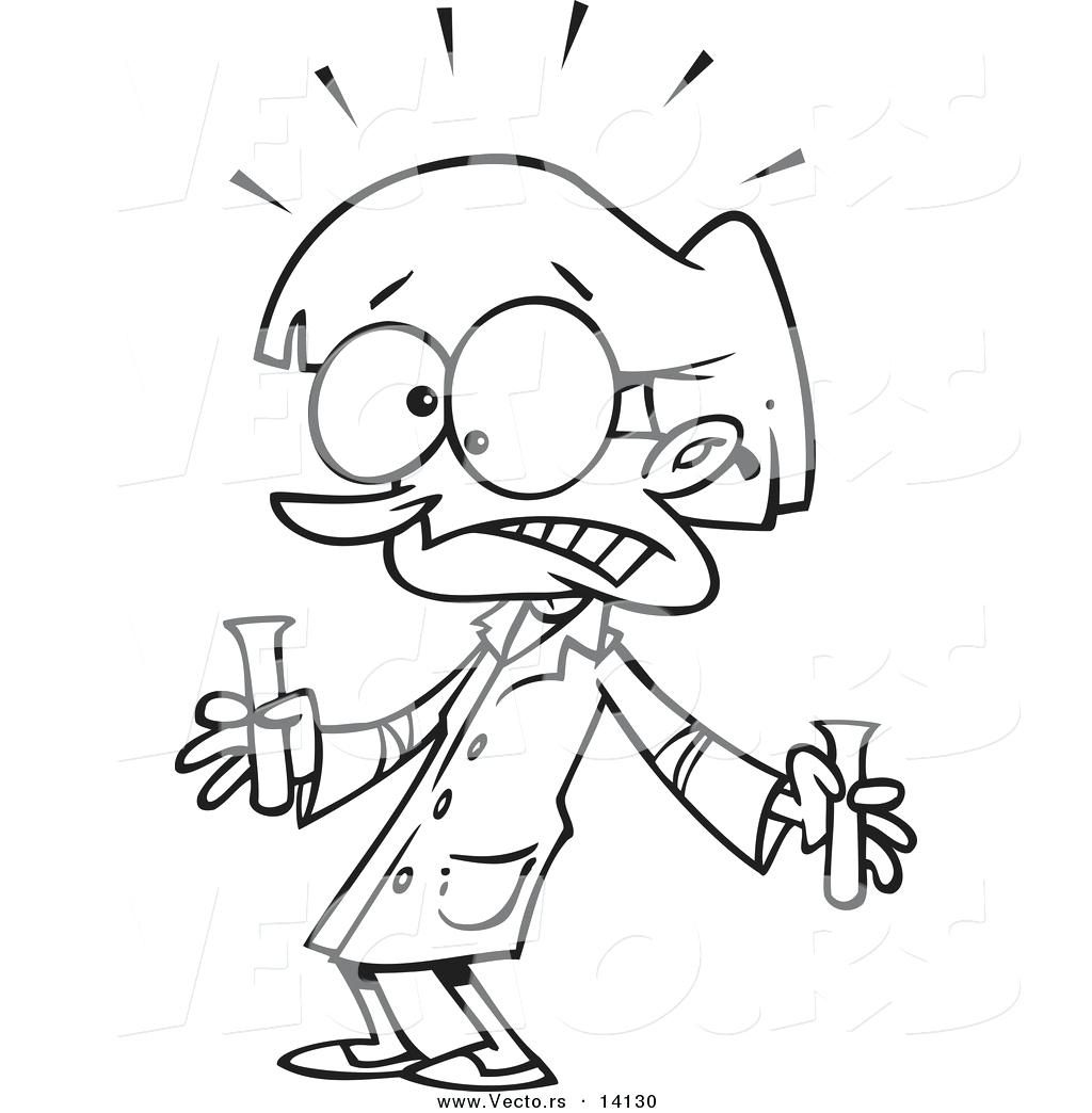 1024x1044 Coloring Pages ~ Science Coloring Pages Vector Of A Cartoon Scared