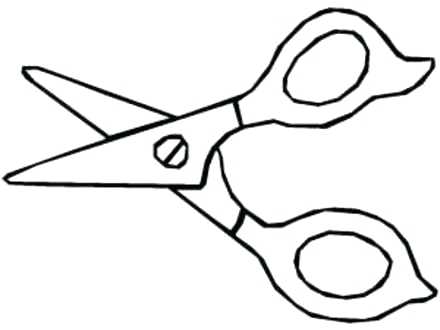 440x330 Scissor Coloring Pages Scissors Coloring Sheet Coloring Pages