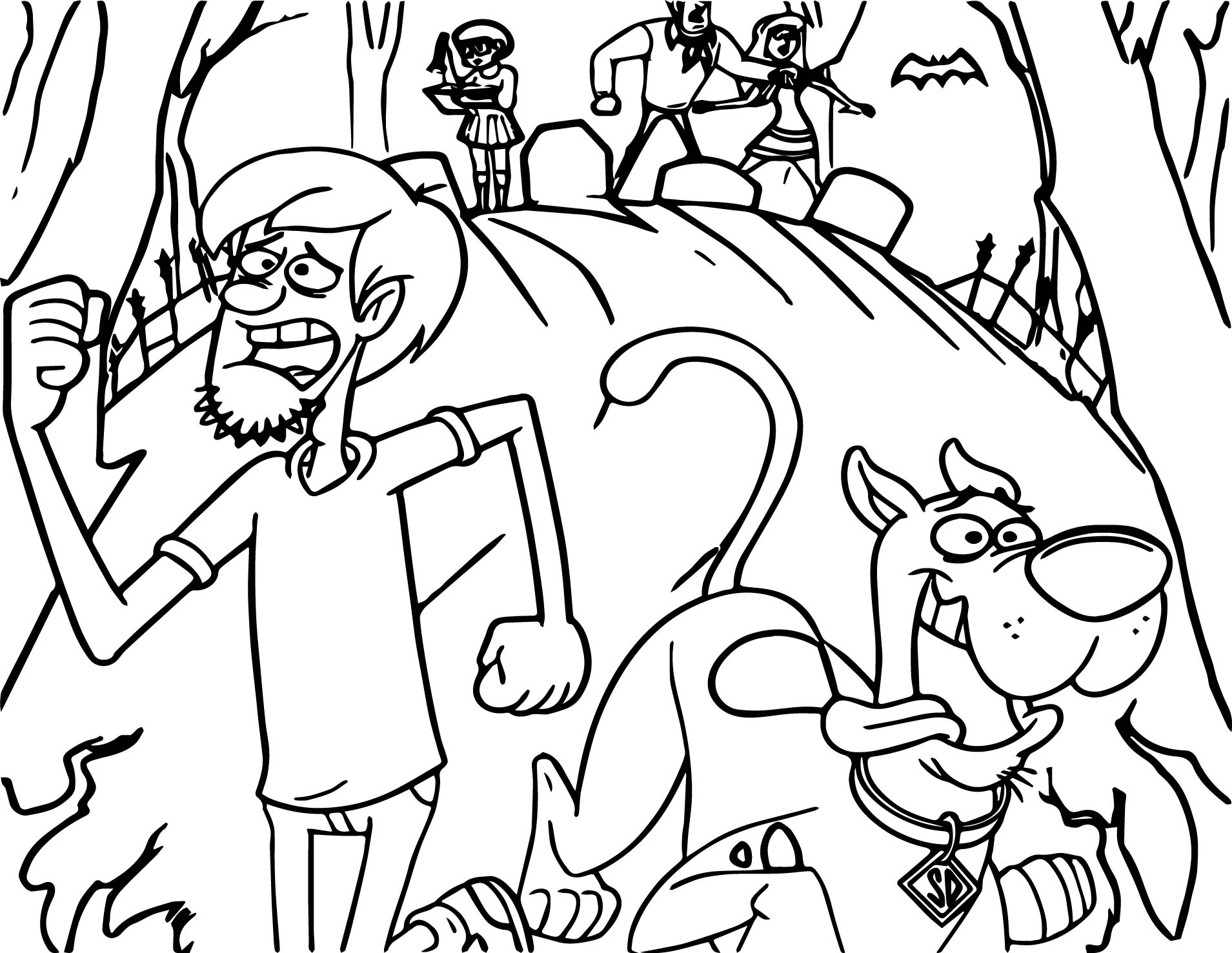 Scooby Coloring Pages