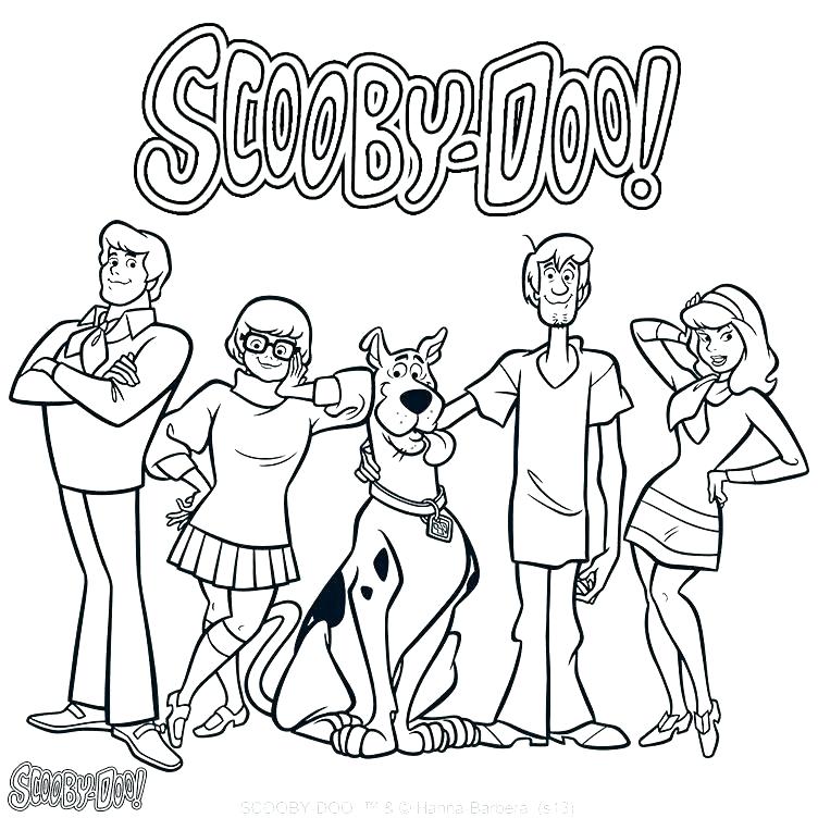 752x752 Scooby Doo Coloring Pages Velma