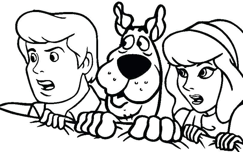 810x505 Scooby Doo Coloring Pages Online Creative Design Coloring Pages