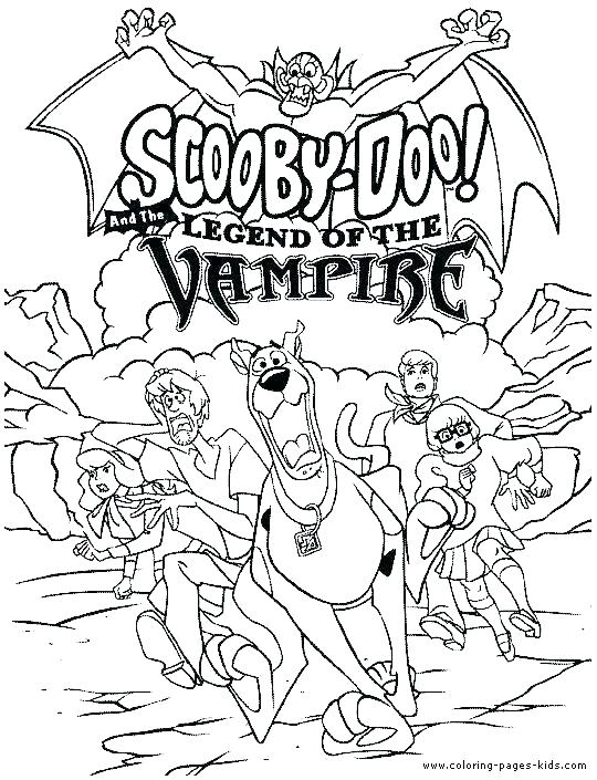 540x705 Scooby Doo Coloring Pages All Being Careful Coloring Page Scooby