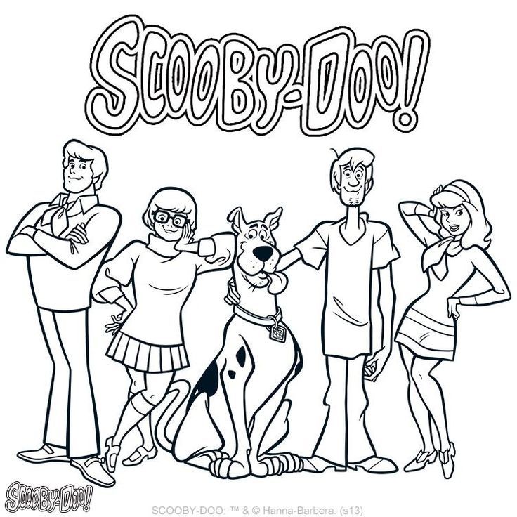 736x736 Scooby Doo Happy Birthday Coloring Pages Best Face Scoo Doo