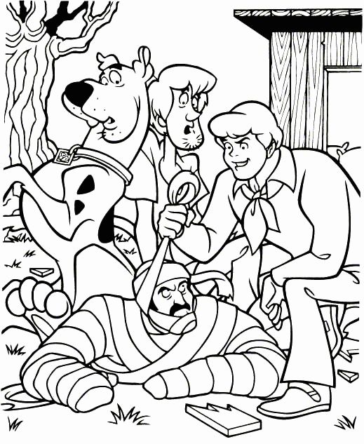 Scooby Doo Birthday Coloring Pages