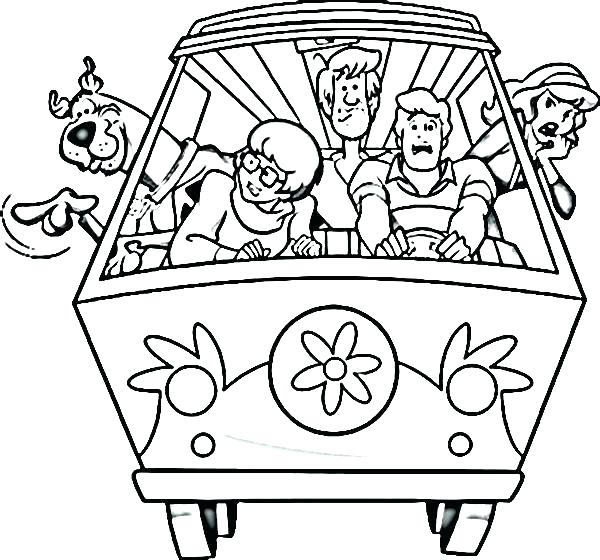 600x560 Scooby Doo Birthday Coloring Pages Best Happy Birthday Wishes