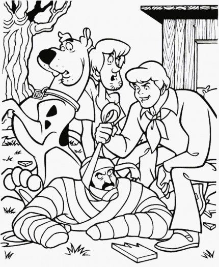 Scooby Doo Cartoon Coloring Pages
