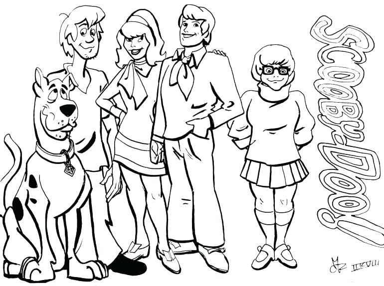 770x574 Shaggy Scooby Doo Coloring Pages Free Baby A And Sheets For Co