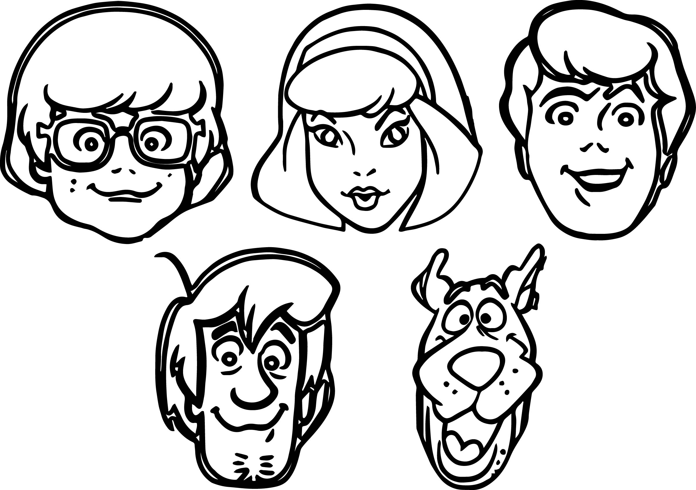 Scooby Doo Characters Coloring Pages