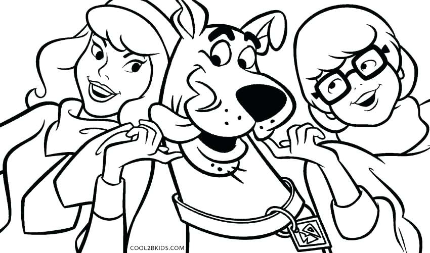 850x501 Scooby Doo Color Pages Color Pages Scooby Doo Christmas Coloring