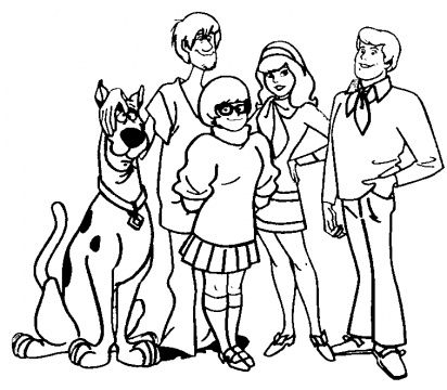 412x360 Scooby Doo Easter Coloring Pages