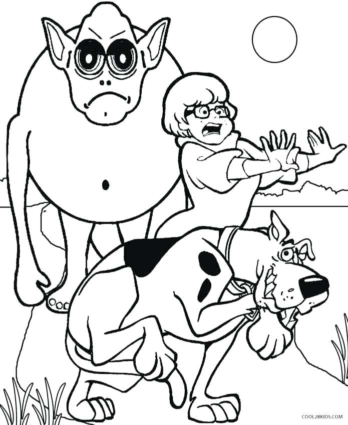 695x850 Coloring Pages Scooby Doo Monster Coloring Pages Coloring Pages