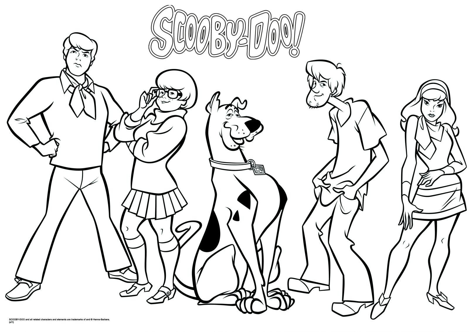 1600x1131 Best Excellent Scooby Doo Coloring Pages Free 2502 Printable
