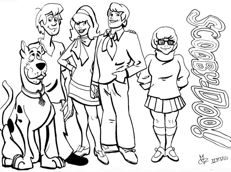 736x548 Scooby Doo Coloring Pages