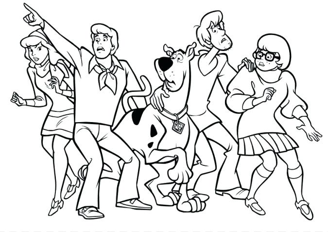 675x477 Scooby Doo Coloring Pages New Coloring Pages On Download Coloring