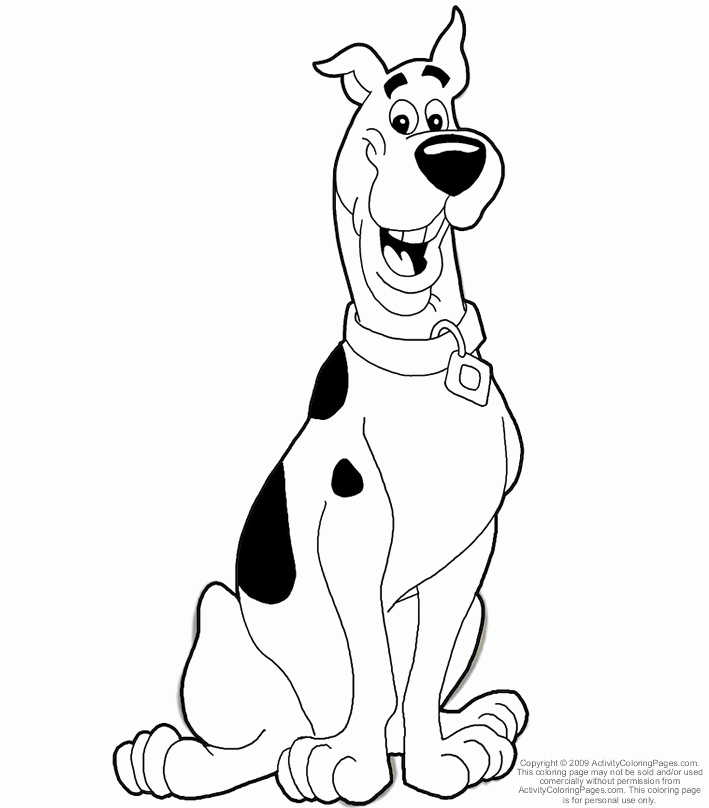 709x808 Scooby Doo Pic Coloring Home Scooby Doo Daphne Coloring Pages