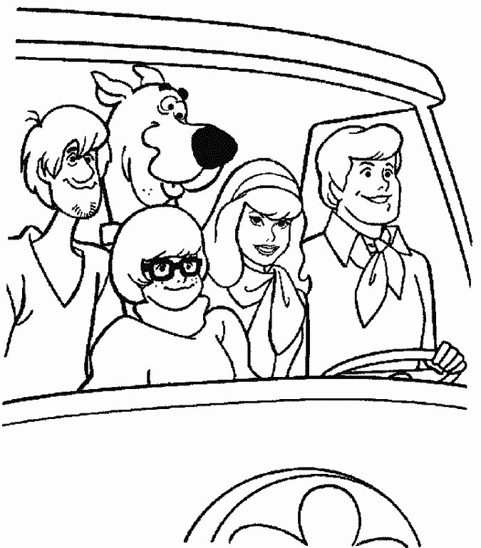 Scooby Doo Gang Coloring Pages