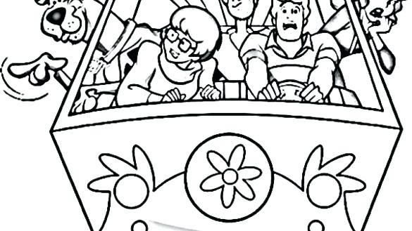 585x329 Scooby Doo And The Gang Coloring Pages