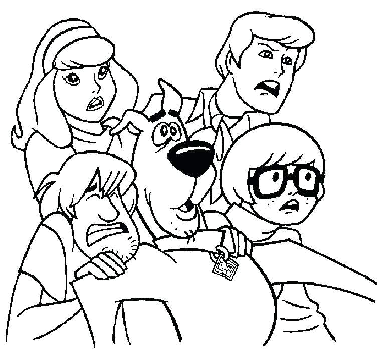 752x709 Scooby Doo Halloween Coloring Pages Coloring Pages Scooby Doo