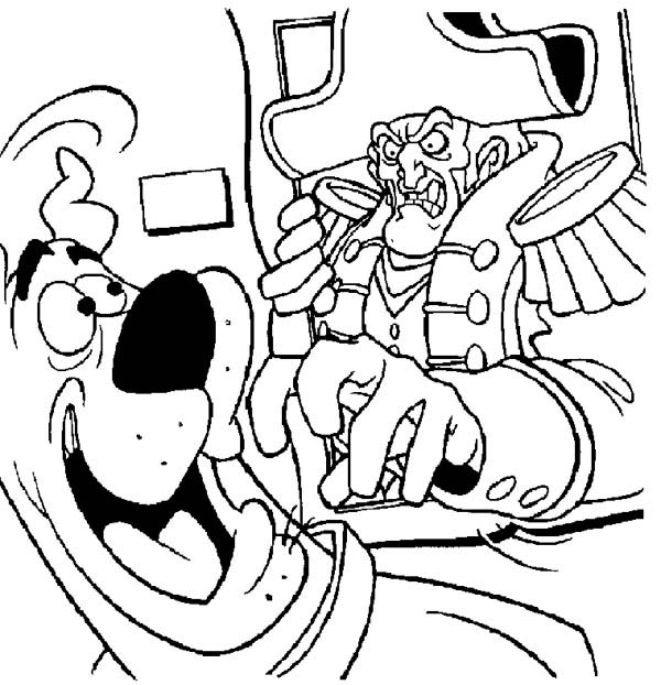 600x622 Scooby Doo Monster Coloring Pages