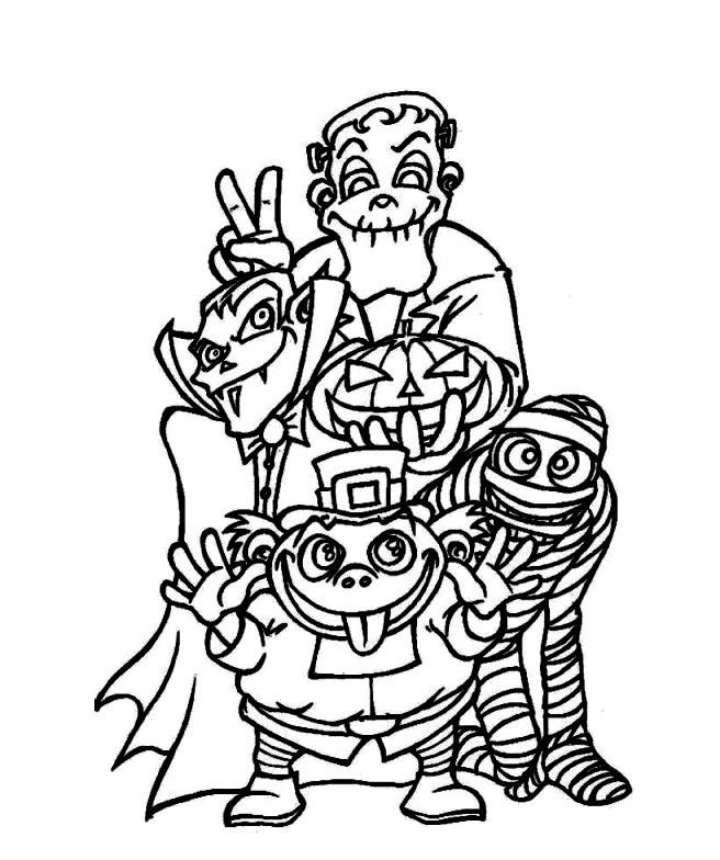 656x784 Halloween Monster Coloring Pages Halloween Scoo Doo And Monster