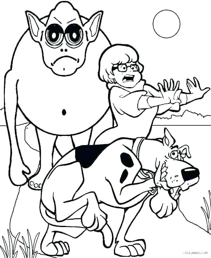 695x850 Scooby Doo Printable Coloring Pages Coloring Pages Scary Monster