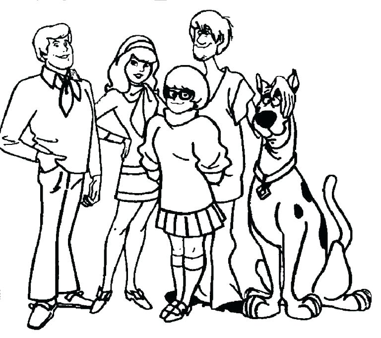768x681 Coloring Pages Scooby Doo Coloring Pages Free Coloring Pages Free