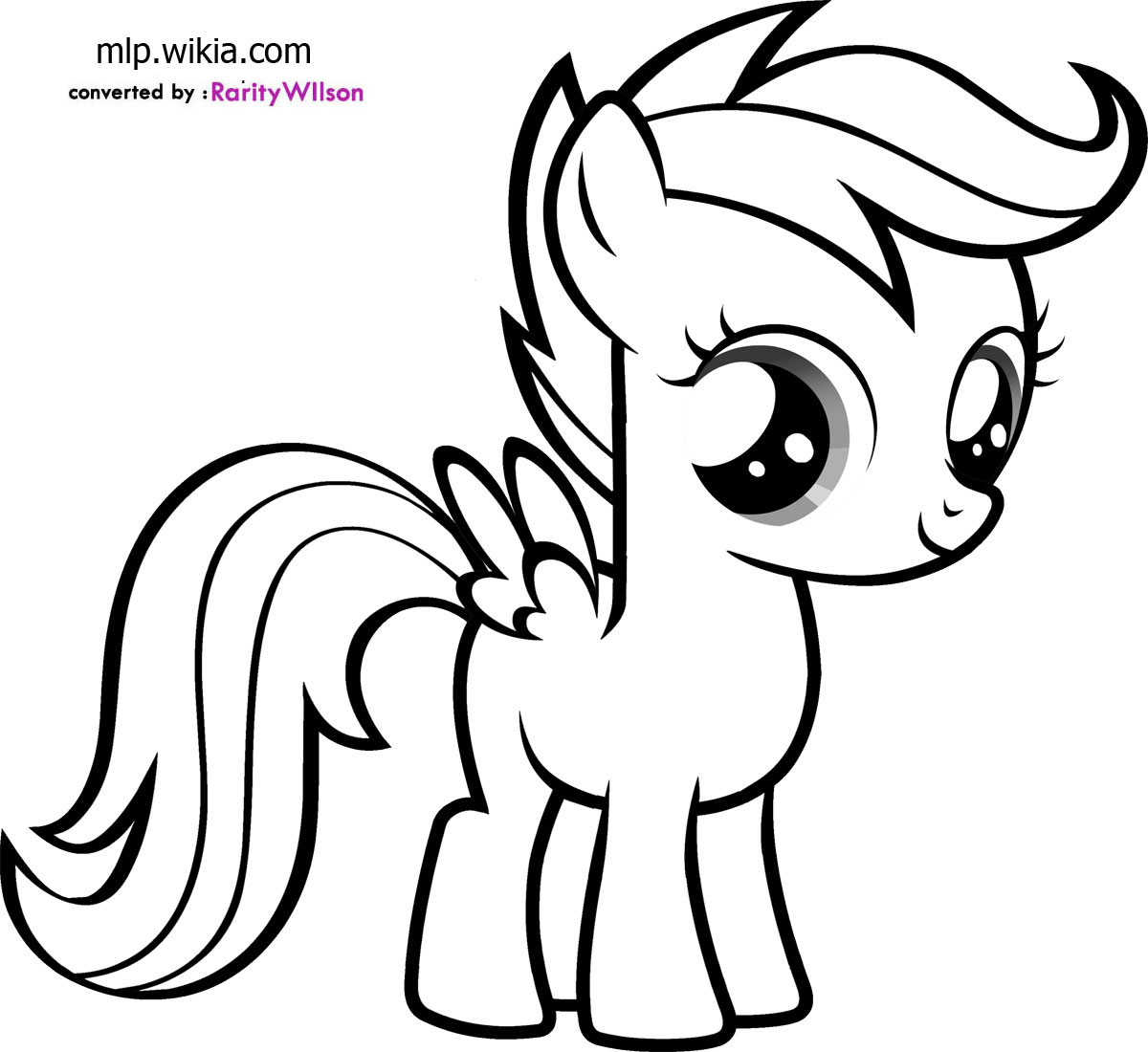 1200x1100 My Little Pony Scootaloo Coloring Pages
