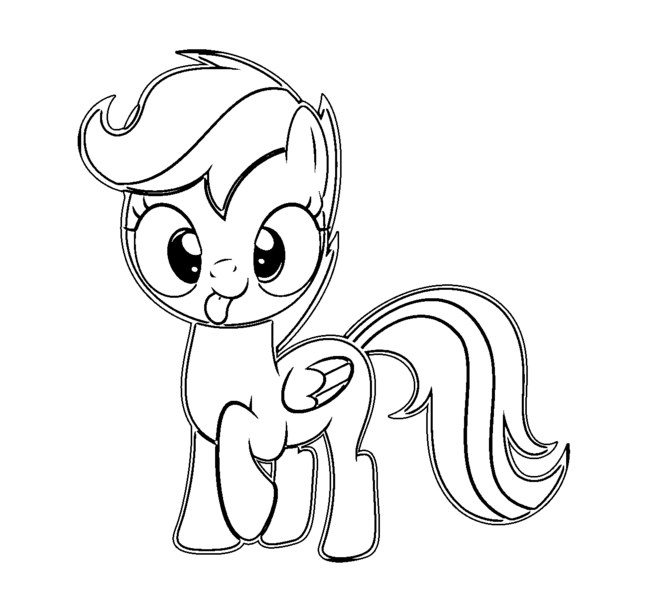 660x594 My Little Pony Coloring Pages Scootaloo.jpg Coloring 4
