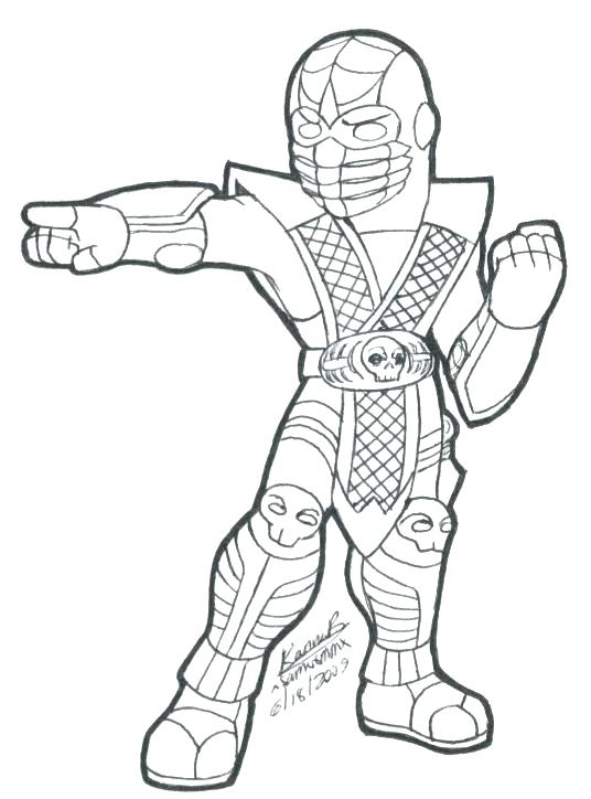 536x724 Scorpion Coloring Pages Adult And Kids Mortal Coloring Pages