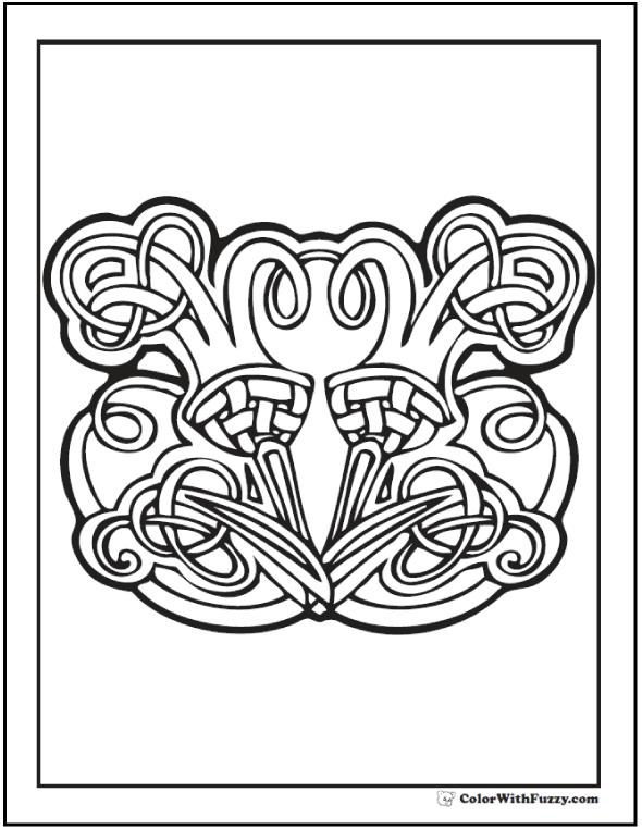 590x762 90 Celtic Coloring Pages Irish, Scottish, Gaelic