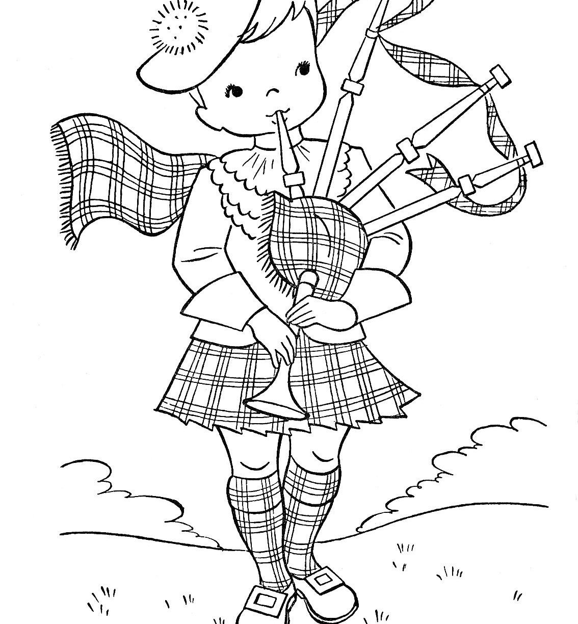 1134x1224 Scotland Coloring Pages Imgs 52113 Kujira Co 5 Outstanding
