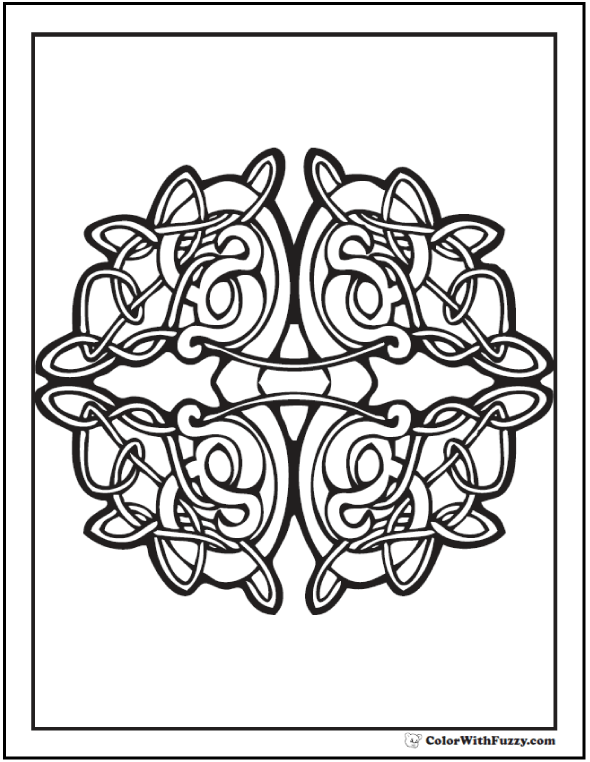 590x762 90 Celtic Coloring Pages Irish, Scottish, Gaelic