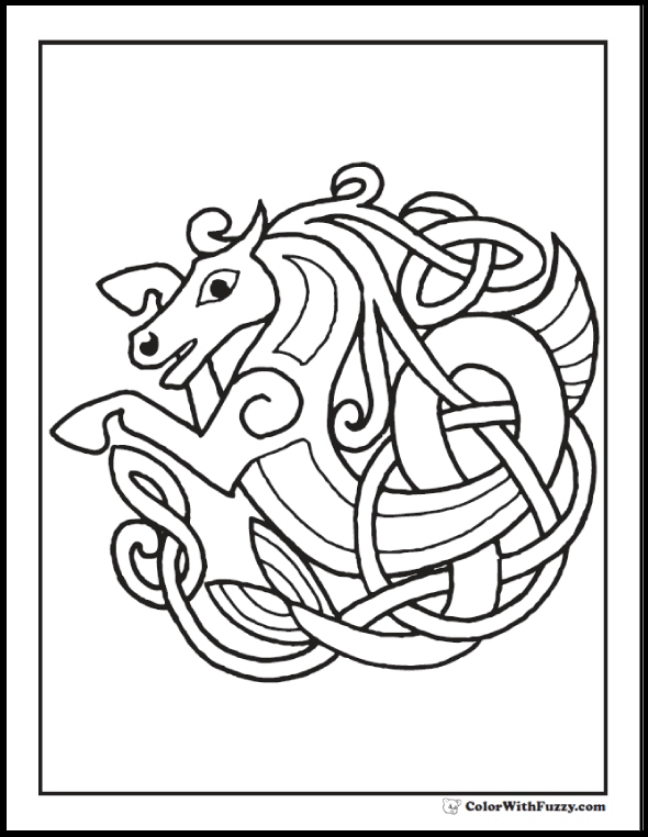 590x762 Celtic Coloring Pages Luxury 90 Celtic Coloring Pages Irish