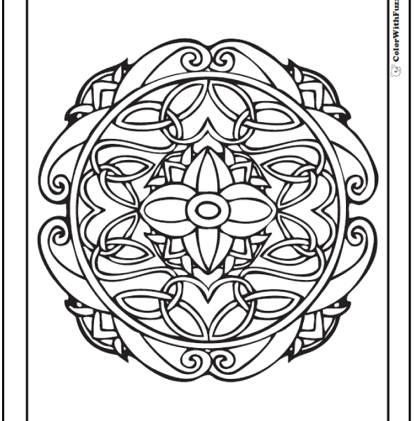 590x600 Celtic Designs Coloring Pages 90 Celtic Coloring Pages Irish