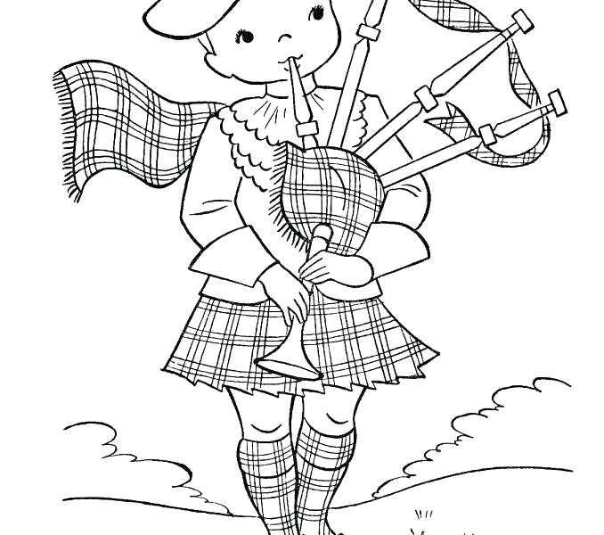 678x600 Scottish Coloring Pages Coloring Page Bagpipe Playing Bear Free