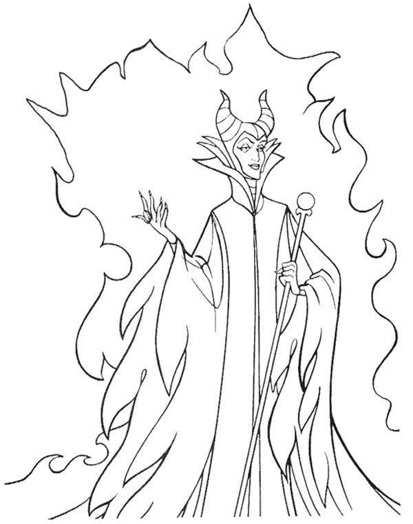 600x760 Disney Villains Coloring Pages Scrapbooking