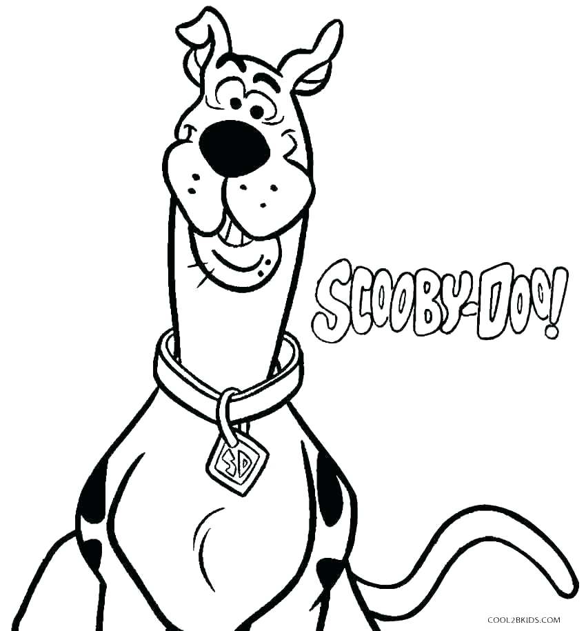 850x915 Scooby Doo Coloring Sheet