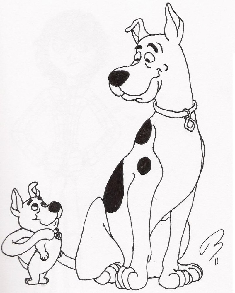 802x997 Scooby And Scrappy Doo Coloring Pages Allmadecine Weddings