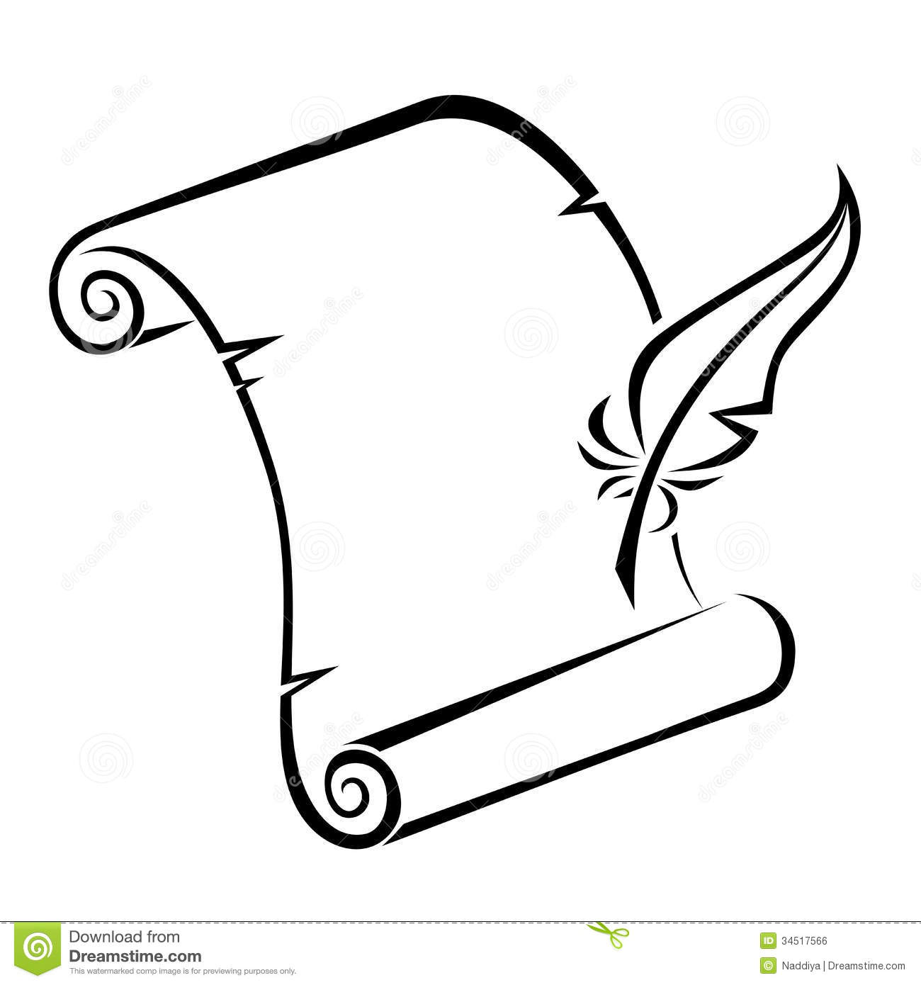 1300x1390 Scroll Coloring Page