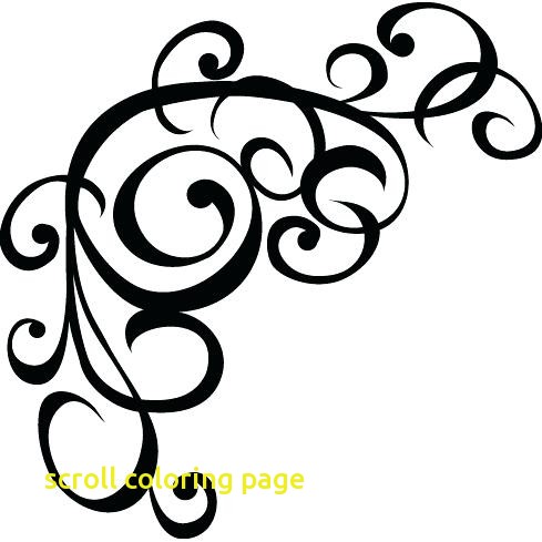489x489 Scroll Coloring Page