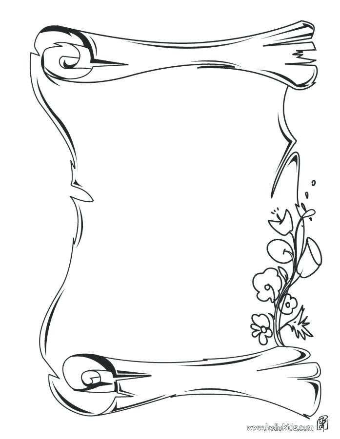 697x901 Scroll Coloring Page 0