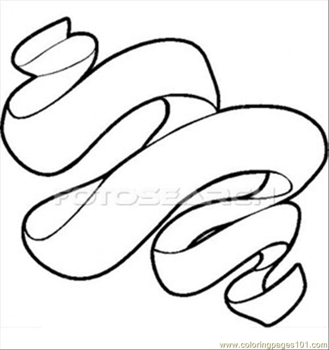 650x693 Bon Ribbons Scroll Coloring Page