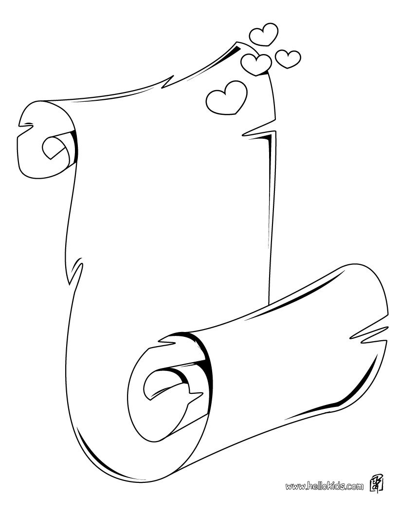 820x1060 Valentines Love Letter Coloring Page Family Reunion