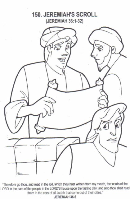 419x640 Jeremiah Scroll Coloring Page