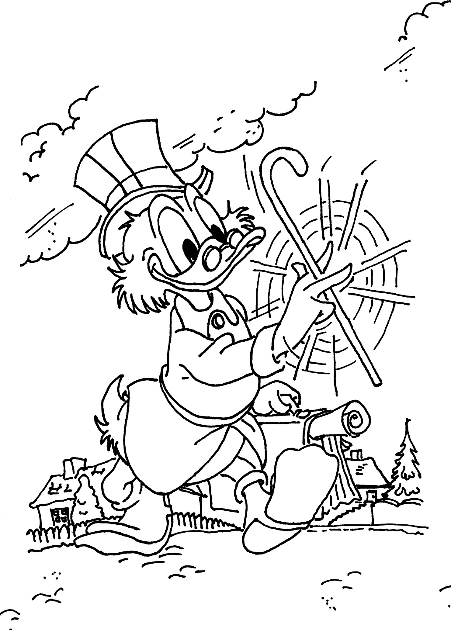 Scrooge Mcduck Coloring Pages